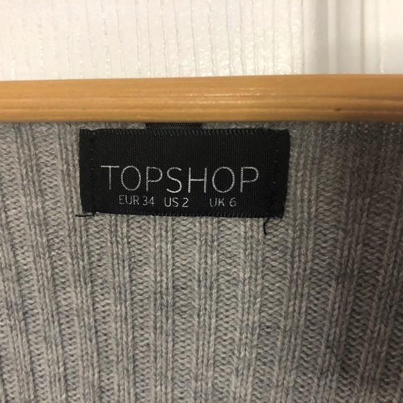 Wrap around sweater with deep V neck swoop - Picture 2 of 3